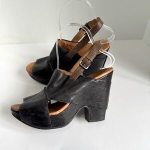Anthropologie Naya Platform Leather Sandals. Size 8
